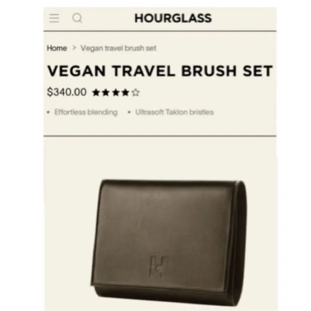 New Hourglass Professional Makeup Brush Set 7Pc With Case